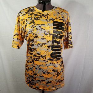 Mizzou Badger Athletic Digital Camo Jersey Tee Small Unisex